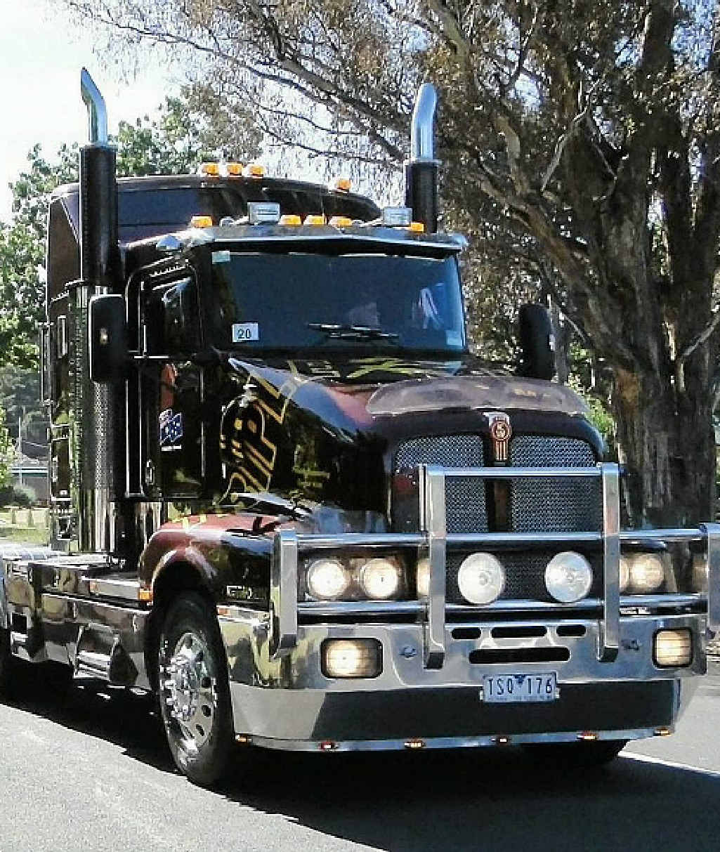 SPICK ‘N’ SPAN: Ross and Linda Cooper sit inside their rugged rig. SPICK ‘N’ SPAN: Ross and Linda Cooper sit inside their rugged rig.